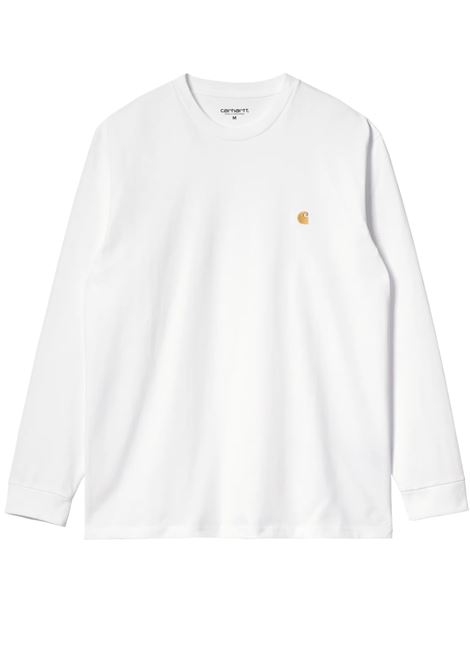 t-shirt ls chase uomo white CARHARTT WIP | I02639200R.XX